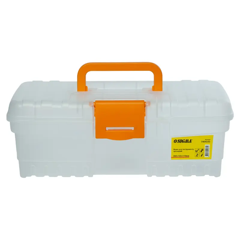 Ящик для інструменту (прозорий) 300×155×110мм SIGMA (7404231) Ящик для інструменту (прозорий) 300×155×110мм SIGMA (7404231)