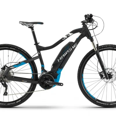 Электровелосипед Haibike SDURO HardNine 5.0 500Wh 29", рама M, черно-сине-белый, 2018