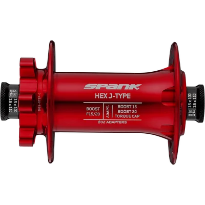 Втулка передняя SPANK HEX J-TYPE Boost F15/20, Red