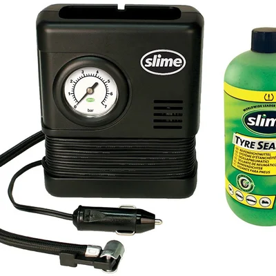 Ремкомплект для автопокрышек Slime Smart Spair (герметик + воздушный компрессор)