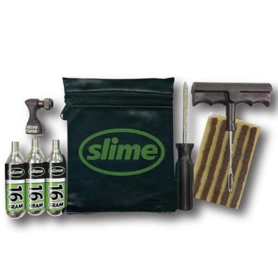 Ремкомплект для бескамерных покрышок Slime Tyre Repair Kit, Tools, plugs & CO2