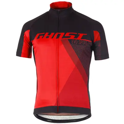 Джерси Ghost Performance Evo, Short, XL, черно-красное Джерси Ghost Performance Evo, Short, XL, черно-красное