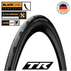 Покришка безкамерна Continental Grand Prix 5000S чорна, складна BlackChili, Active Comfort Technology, Lazer Grip