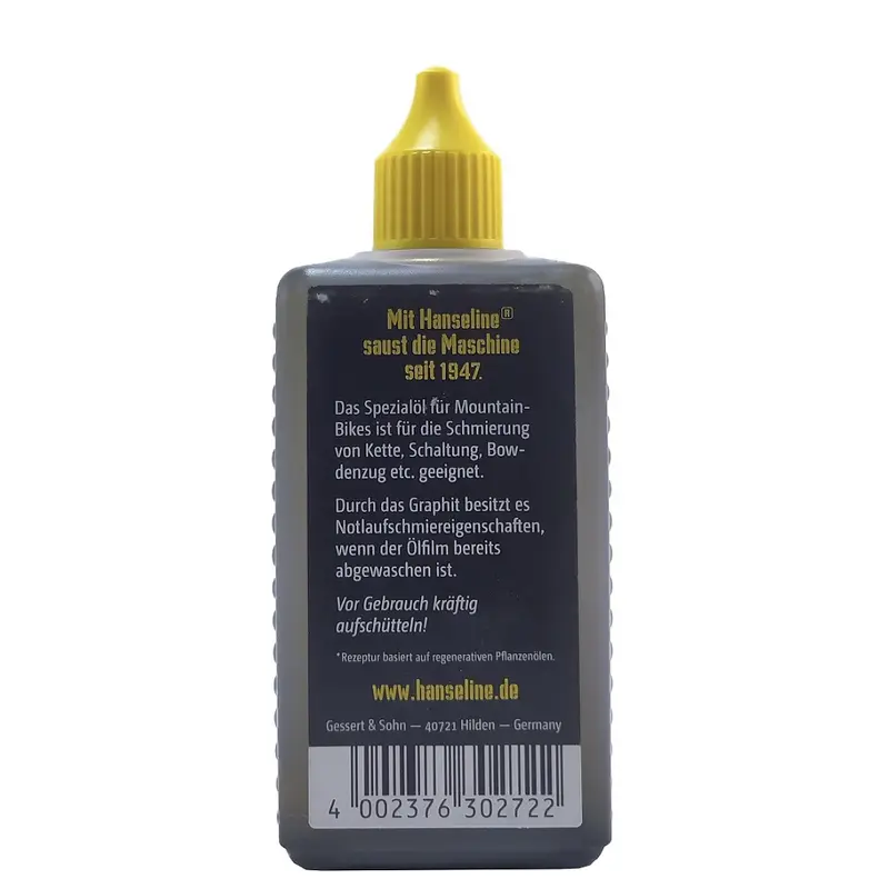 Смазка для цепи Hanseline BIO-MTB-Oil, 125мл (графитная) Смазка для цепи Hanseline BIO-MTB-Oil, 125мл (графитная)