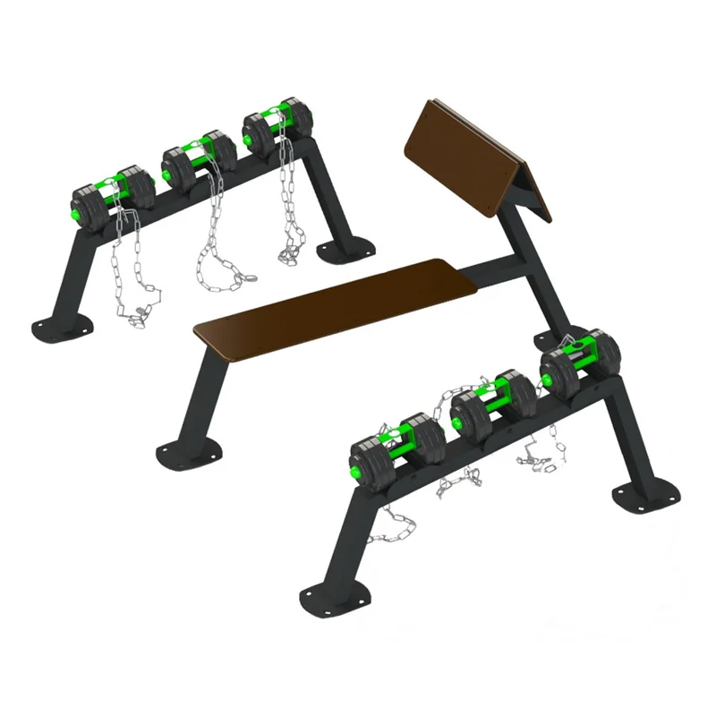 Гантельный ряд: 2*20 кг / 2*25 кг / 2*30 кг BruStyle Dumbbell Rack SG611