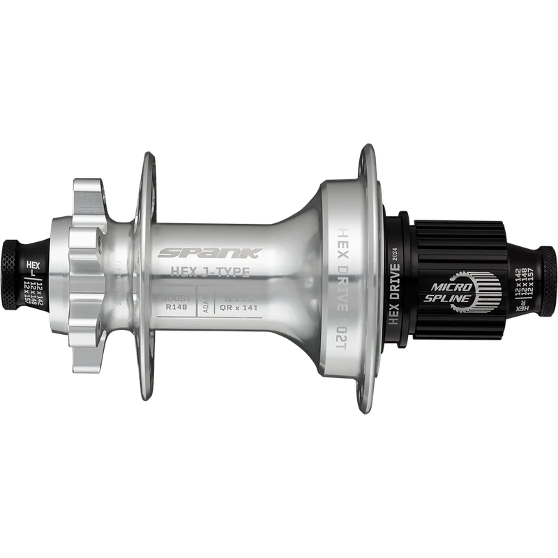 Втулка задняя SPANK HEX J-Type Boost R148 XD 32H, Raw Silver