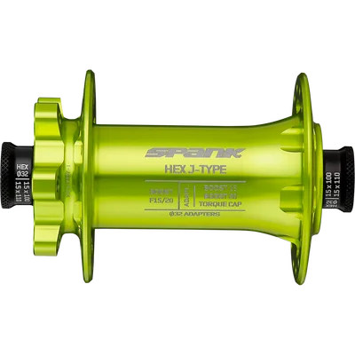 Втулка передняя SPANK HEX J-TYPE Boost F15/20, Green