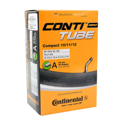 Камера Continental Compact Tube 10/11/12", A34 45, 44-194->62-222, 100 г