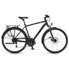 Велосипед Winora Domingo men disc 28" 27-G Deore, рама 56 см, черный матовый, 2021