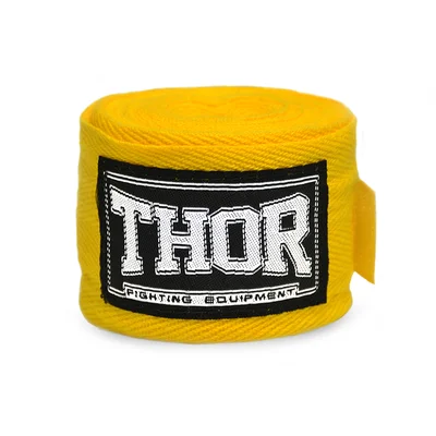 Бинт боксёрский THOR 400 см/ желтый