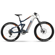 Электровелосипед HAIBIKE XDURO AllMtn 5.0 Carbon FLYON i630Wh 11 s. NX 27.5", рама XL, бело-сине-оранжевый, 2020