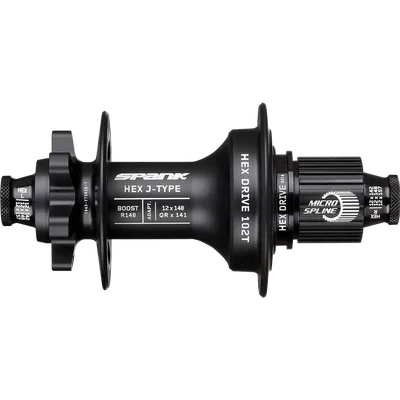 Втулка задняя SPANK HEX J-Type Boost R148 Microspline 32H, Black