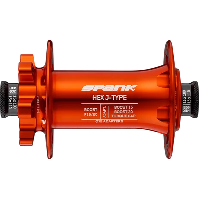 Втулка передняя SPANK HEX J-TYPE Boost F15/20, Orange