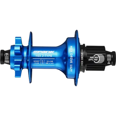 Втулка задняя SPANK HEX J-TYPE Boost R148 HG 32H, Blue