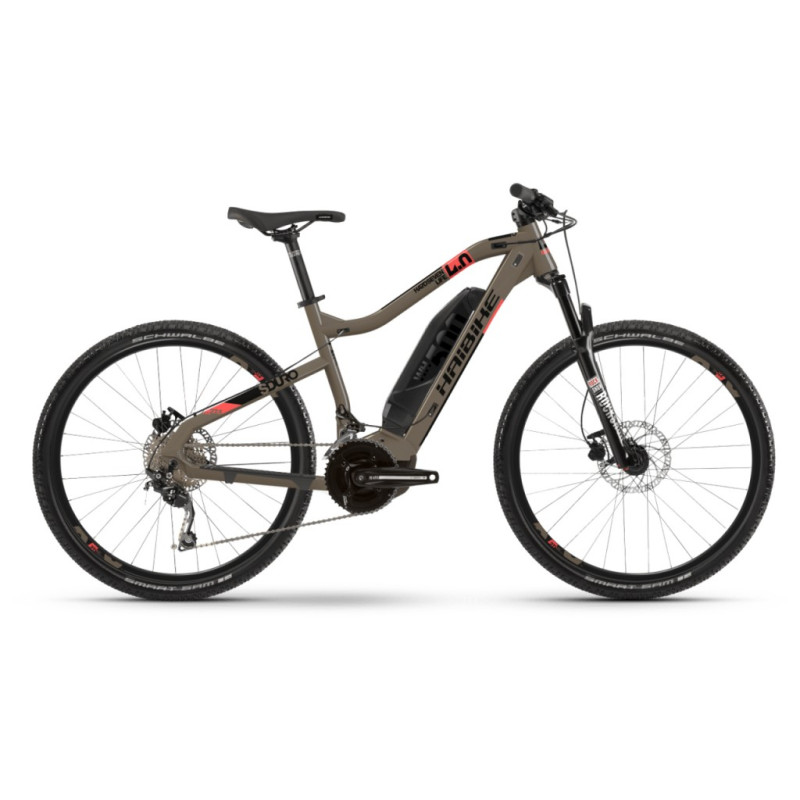 Электровелосипед Haibike SDURO HardSeven Life 4.0 500Wh 20s. Deore 27.5", рама M, песочно-черный, 2020