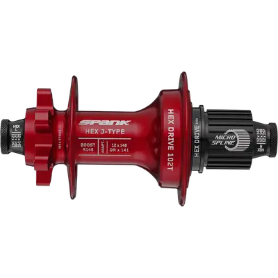 Втулка задняя SPANK HEX J-Type Boost R148 Microspline 32H, Red