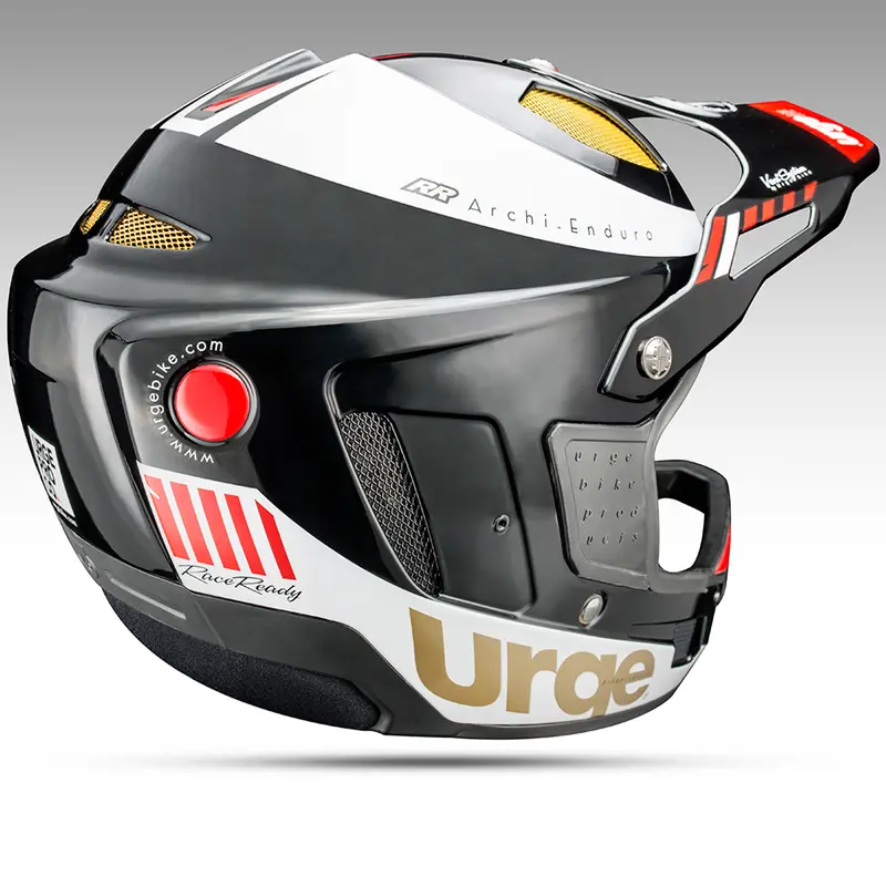 Шлем Urge Archi-Enduro черно-белый L (59-60см) Шлем Urge Archi-Enduro черно-белый L (59-60см)
