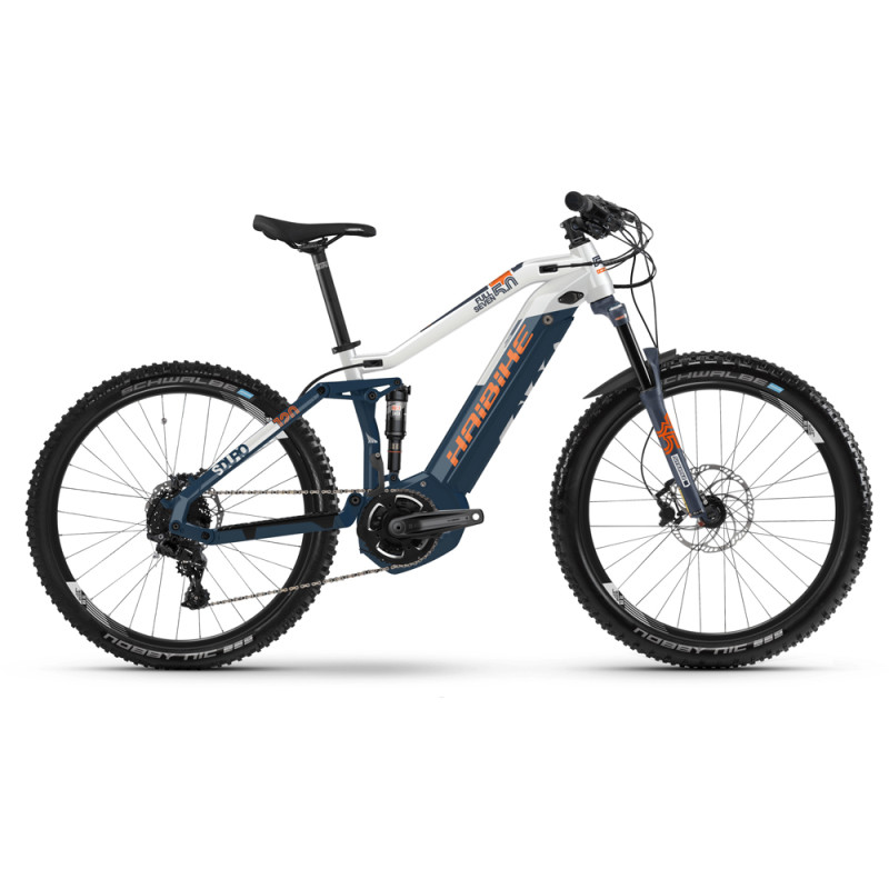 Электровелосипед Haibike SDURO FullSeven 5.0 500Wh 27,5", рама M, сине-бело-оранжевый, 2019