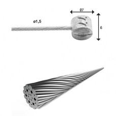 Тросик тормозной XLC BR-X85, 2 000 мм, Ø 1.5мм