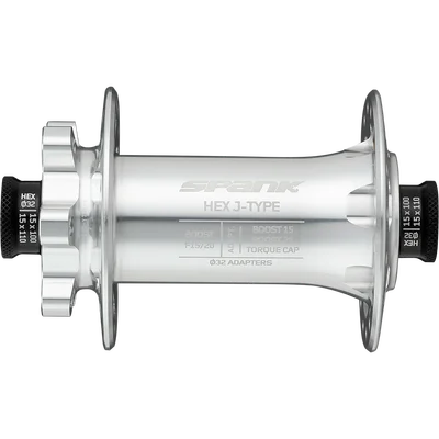 Втулка передняя SPANK HEX J-TYPE Boost F15/20, Raw Silver