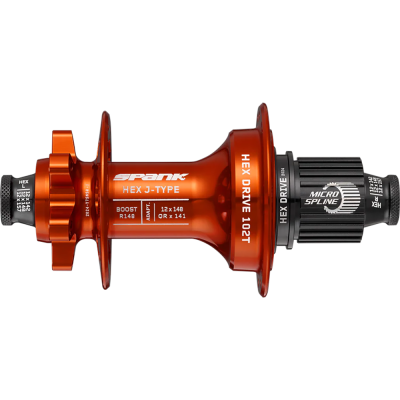 Втулка задняя SPANK HEX J-TYPE Boost R148 HG 32H, Orange