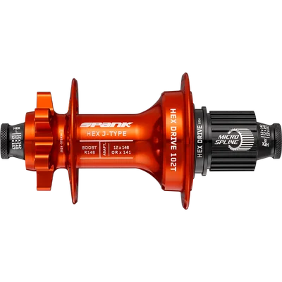 Втулка задняя SPANK HEX J-TYPE Boost R148 HG 32H, Orange