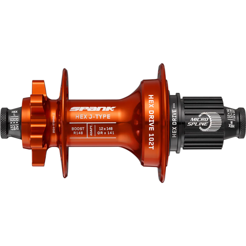 Втулка задняя SPANK HEX J-TYPE Boost R148 HG 32H, Orange