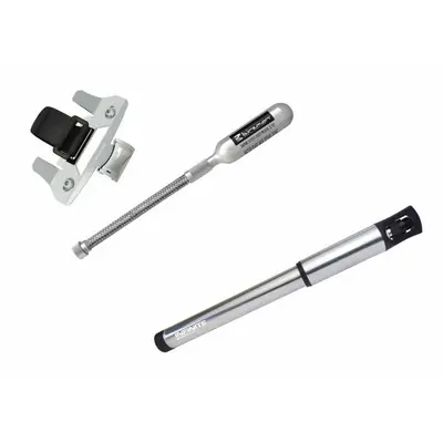 Насос велосипедный Birzman Infinite / ручной / 90psi / серебро/ совместим с CO2