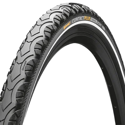 Покрышка Continental Contact Plus Travel, 28" | 700 X 42C | 28 X 1.60, черная, не складная, светоотражающая