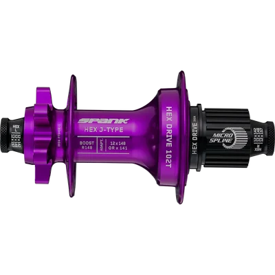 Втулка задняя SPANK HEX J-TYPE Boost R148 HG 32H, Purple