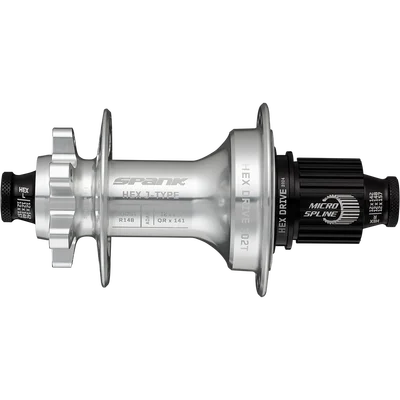 Втулка задняя SPANK HEX J-TYPE Boost R148 HG 32H, Raw Silver