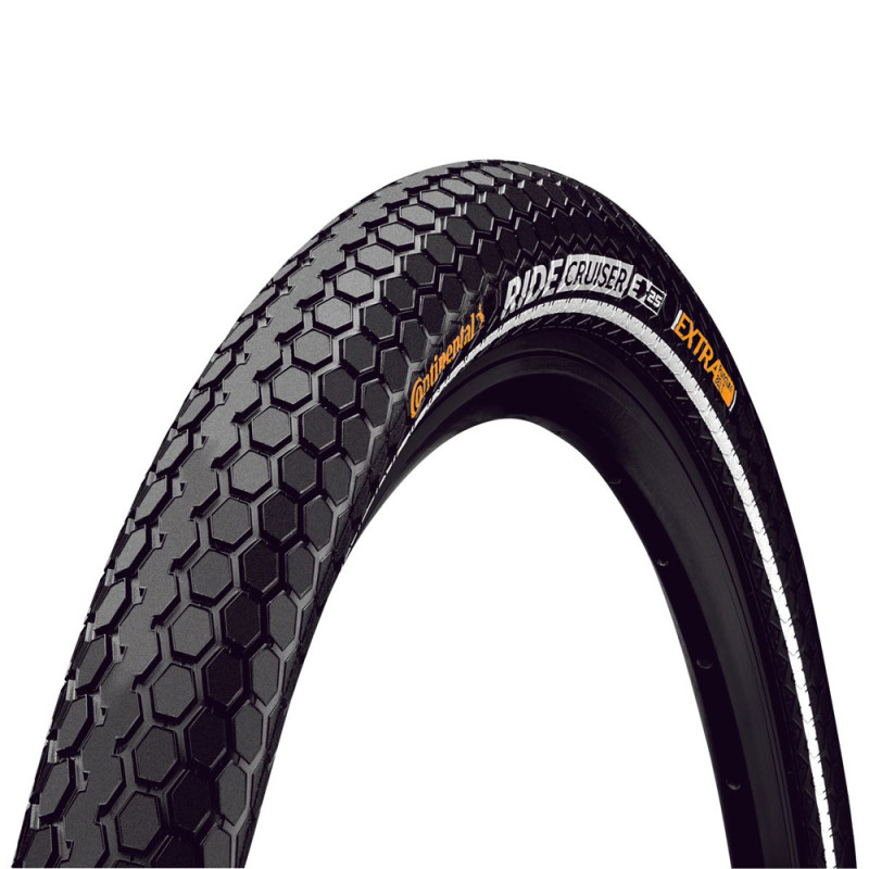 Покрышка Continental RIDE Cruiser Reflex, 28"x2.00, 50-622, Wire, ExtraPuncture Belt, 1130гр., черный