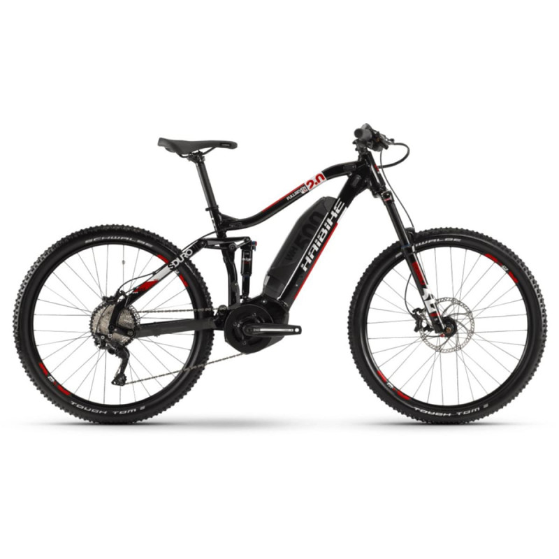 Электровелосипед Haibike SDURO FullSeven LT 2.0 500Wh 10 s. Deore 27.5", рама М, черно-бело-красный, 2020