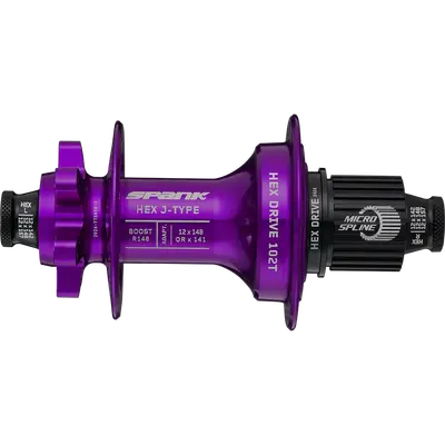 Втулка задняя SPANK HEX J-Type Boost R148 Microspline 32H, Purple