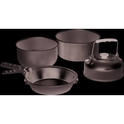 Набір туристичного посуду Easy Camp Adventure Cook Set M Silver (580038)