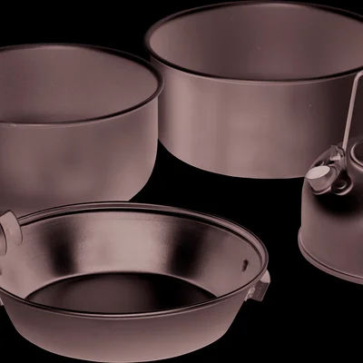 Набір туристичного посуду Easy Camp Adventure Cook Set L Silver (580039)