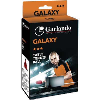 М'ячі для настільного тенісу 6 шт. Garlando Galaxy 3 Stars (2C4-119)