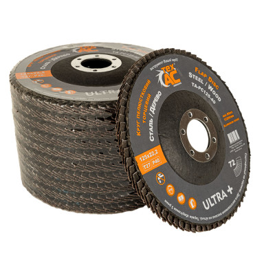 Круг лепестковый торцевой Т27 Р40 125х22 Tex.AC TA-PC125-40