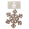 Декоративна прикраса дерев'яне, Сніжинка, в ас. 10 см, House of Seasons
