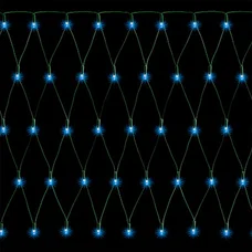 Гірлянда "Сітка", 100 LED, "Jumi" 1x1 м, колір блакитний