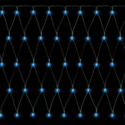 Гірлянда "Сітка", 100 LED, "Jumi" 1x1 м, колір блакитний