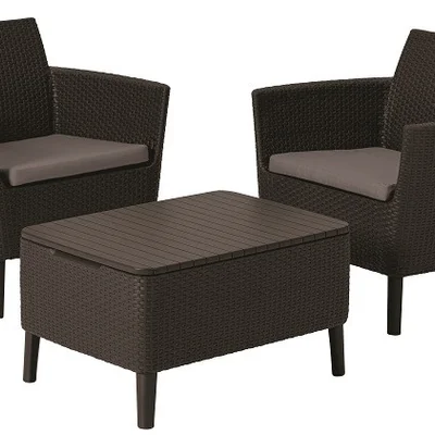 Комплект садових меблів Keter Salemo balcony set, коричневий