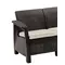 Диван пластиковий садовий Keter Corfu II Love seat, коричневий