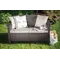 Диван пластиковий садовий Keter Corfu II Love seat, коричневий