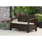 Диван пластиковий садовий Keter Corfu II Love seat, коричневий
