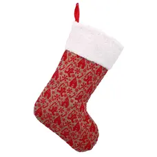 Шкарпетка новорічна декоративна Chomik 38 см, червона