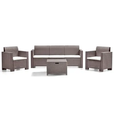 Набір садових меблів BICA Nebraska 3, бежево-сірий