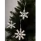 Підвіски декоративні House of Seasons Сніжинки, 3 види в асорт, дерево, 10 см, колір білий
