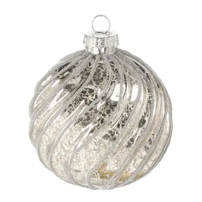 Ялинкова скляна прикраса Chomik 8 см, куля