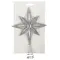 Ялинкова пластик верхівка Mica Decorations Зірка 20 см, пастель, срібляста
